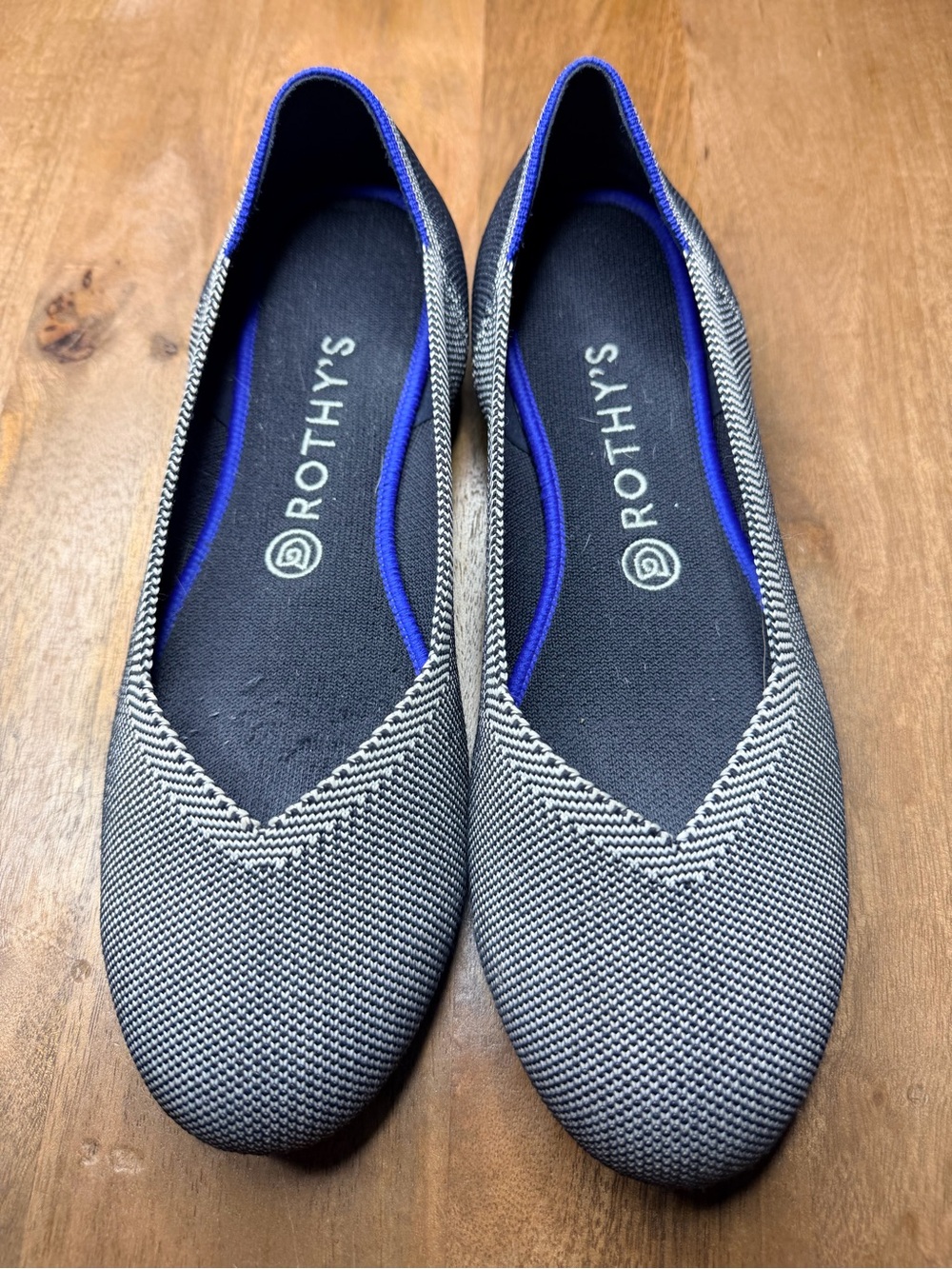 Rothy's Women's Gray Birdseye Knit Flat - Slip-On Comfort